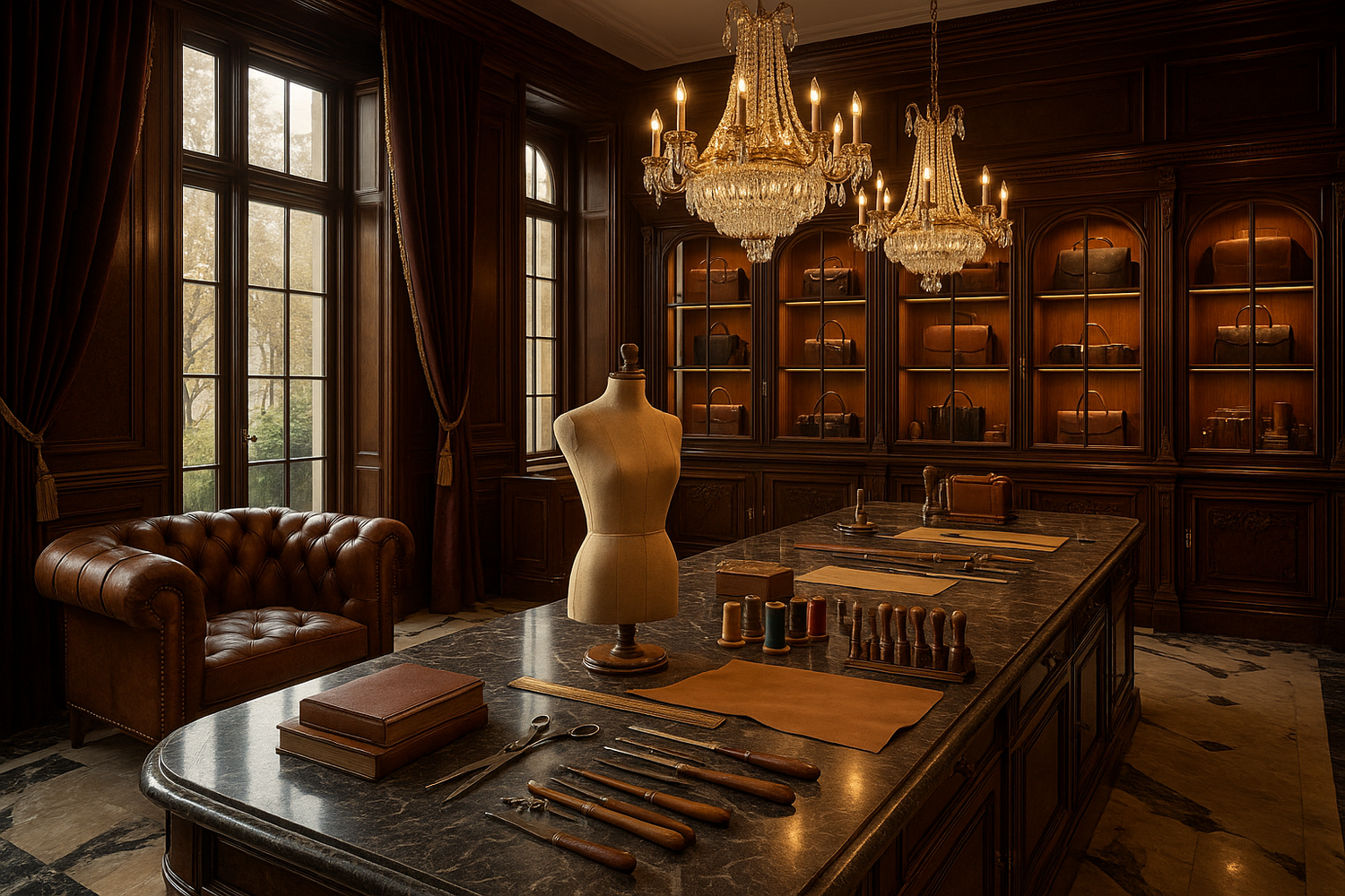 een luxe high-end atelier