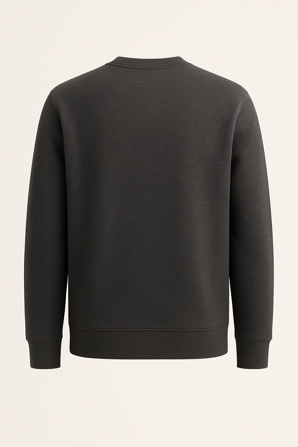 Black Cotton Crewneck