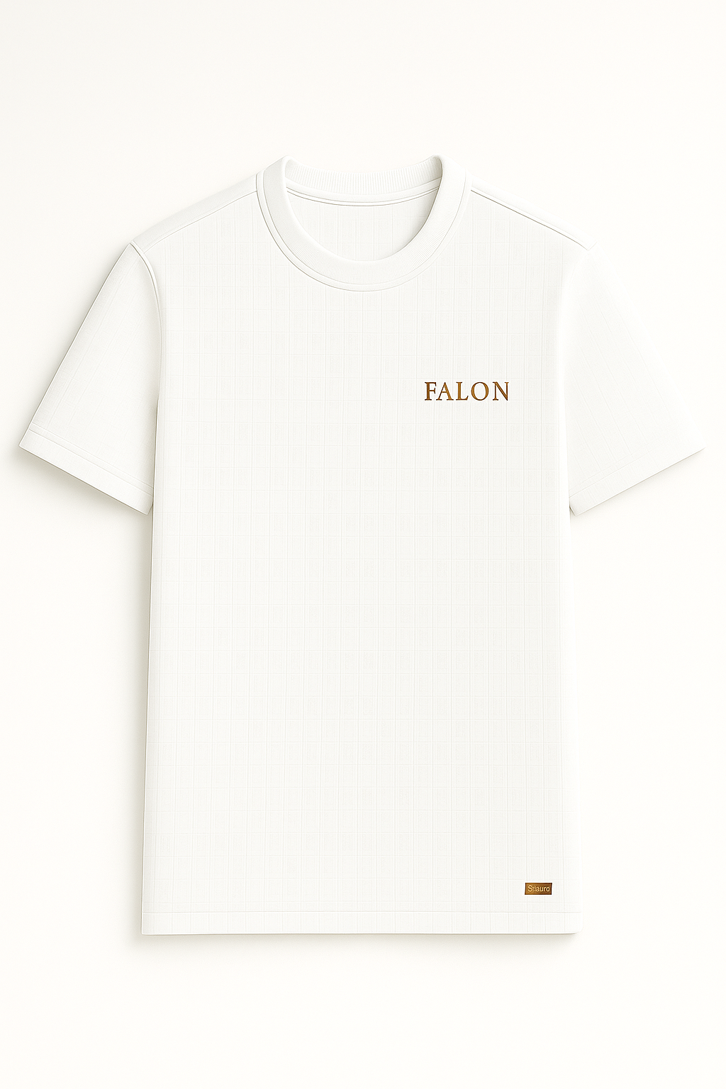 FALON Signature Monogram T-Shirt in Blanc