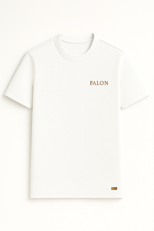 FALON Signature Monogram T-Shirt in Blanc