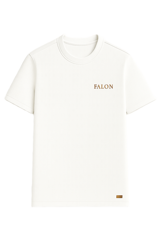FALON Signature Monogram T-Shirt in Blanc