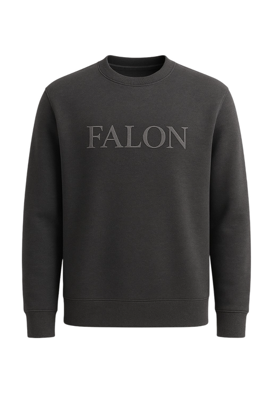 Black Cotton Crewneck